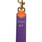 Orange Purple Calf Leather Bag Accessory  Shoulder Strap