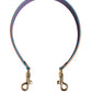 Orange Purple Calf Leather Bag Accessory  Shoulder Strap