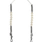 White Leather Silver Chain Bag Accessory Shoulder Strap