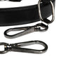 Black Leather Silver Chain Bag Accessory Shoulder Strap