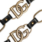 Black Leather Gold Chain Bag Accessory Shoulder Strap