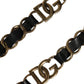 Black Leather Gold Chain Bag Accessory Shoulder Strap