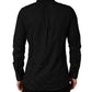 Black MARTINI Cotton Slim Dress Formal Shirt