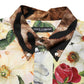 Multicolor Floral Animal Print Collared Shirt