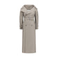 Gray Cotton Trench Coat