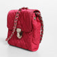 Prada Pink Quilted Tessuto Impuntu Nylon Flap Crossbody Bag