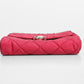Prada Pink Quilted Tessuto Impuntu Nylon Flap Crossbody Bag