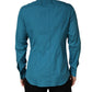 Blue SARTORIA Long Sleeve Cotton Dress Shirt