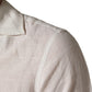 White Linen Short Sleeves Button Down Shirt