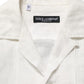 White Linen Short Sleeves Button Down Shirt