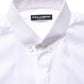 White Cotton Short Sleeves Button Down Shirt
