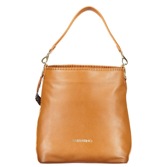 Brown Polyurethane Women's Bag