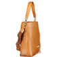 Brown Polyurethane Women's Bag