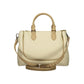 Beige Polyurethane Women's Bag