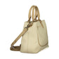 Beige Polyurethane Women's Bag