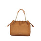 Brown Polyurethane Women's Bag