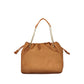 Brown Polyurethane Women's Bag