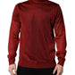 Red Long Sleeve TurtleNeck Pullover Sweater