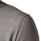 Gray Long Sleeves Crew Neck Pullover Sweater