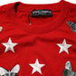 Multicolor Wool Butterfly Star Men Crew Neck Sweater