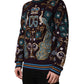 Bordeaux Cashmere Crown Embroidered Sweater