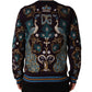 Bordeaux Cashmere Crown Embroidered Sweater