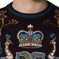 Bordeaux Cashmere Crown Embroidered Sweater
