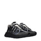 Black Fabric Athletic Sneakers