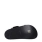 Black Leather Slippers