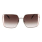 Rose Gold Metal Sunglasses