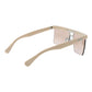 Beige Plastic Sunglasses