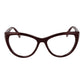 Burgundy Plastic Glasses (Frames)