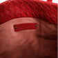 Red Intrecciato Leather Tote Bag