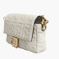 FF Embossed Baguette Nappa Leather Bag
