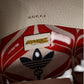 Gucci x Adidas Horsebit 1955  White Black Calfskin Leather Shoulder Bag