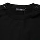 Black Crew Neck Long Sleeve Pullover Sweater