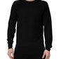Black Crew Neck Long Sleeve Pullover Sweater