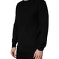 Black Crew Neck Long Sleeve Pullover Sweater