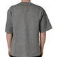 Gray Cotton Logo Appliqué CrewNeck T-shirt