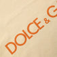 Yellow Logo Print Cotton Crew Neck T-shirt