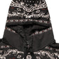 Black Bandana Print Cotton Men Hoodie Sweater