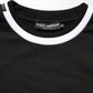 Black DGLogo Print Cotton Sweatshirt Sweater