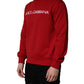 Red Cotton DG Logo Jersey Sweatshirt Sweater
