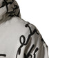 White Script Logo Print Cotton Sweatshirt Sweater
