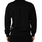 Black Logo Milano Cotton Sweatshirt Sweater