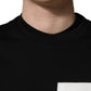 Black Logo Milano Cotton Sweatshirt Sweater