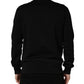 Black Embellished Cotton Sweatshirt Sweater