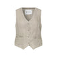 Beige Linen Waistcoat