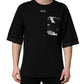 Black Camouflage Pocket Oversized T-shirt