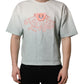 Green Tie-Dye Graphic Print Cotton Crewneck  T-shirt